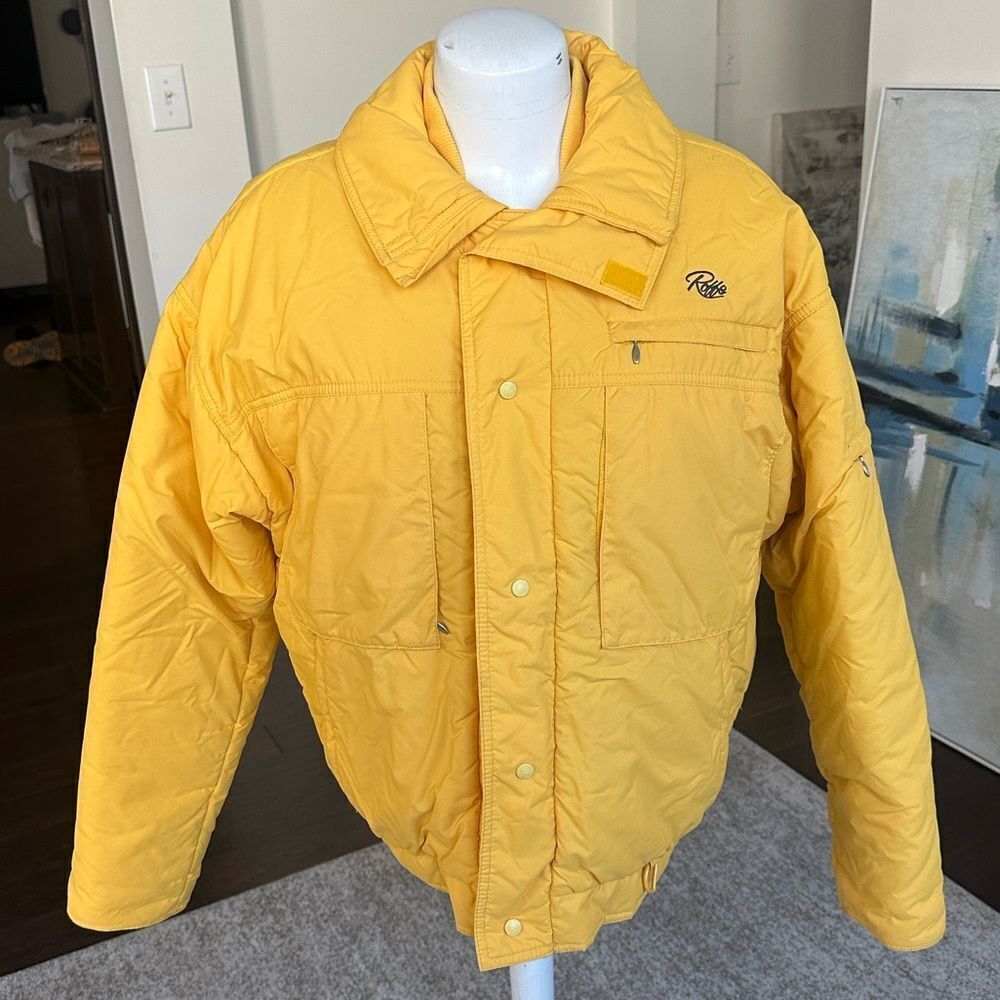 Roffe Vintage Women’s Mammoth Yellow Skiwear Jacket M